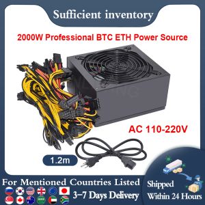 Supplies SENLIFANG ATX Pc PFC 2000W 110220v Power Supply 8 Graphics Card Ethereum ETC RVN BTC Mining Antminer PSU