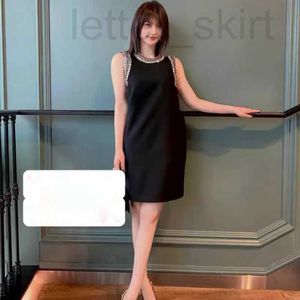 Basic & Casual Dresses Designer 24 new high-end socialite temperament heavy industry colored diamond vest dress 7CQ9