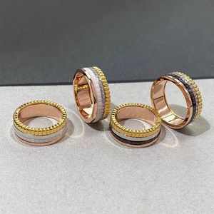 Classic Selling S925 Sterling Silver Girling Gear Ring Ring Womens personalizada marca de casal de casas de luxo Jóias 240401