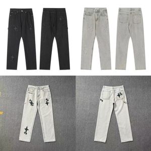 Jeans da uomo rotto pianeta denim pantalone pantaloni primaverili di buona qualità semplici uomini uomini donne streetwear 2024ss