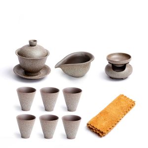 Tangpin-Chinese Kung Fu Çay Seti, Seramik çaydanlık, Gaiwan Çay Fincanı, Tea Pot