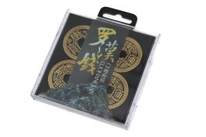 Luohanqian Chinese Coin Set 5 Coins+2 Shells (Gimmick+DVD) Magic Tricks Props Dyker upp/försvinner närbild Magie Magician Fun