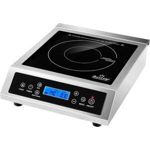 Duxtop Professional Portable Induction Cooktop - 1800 Watts Commercial Range Countertop Burner with Sensor Touch, LCD Screen, and Silver Finish - P961LSBTC35DSil v