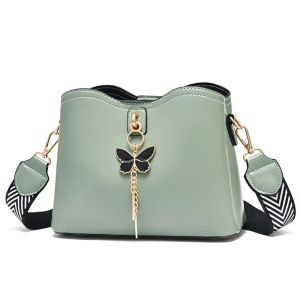 Handväskor förföljer kvinnor plånböcker mode handväska handväska axelväska vit färg 13