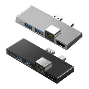 Stationer hårddisk driver extern inneslutningsdockningsstation nav 4K Kompatibel RJ45 för adapter Microsoft Surface Pro 4 5 6