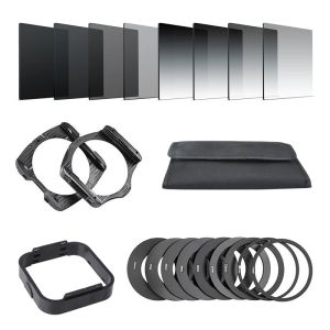 Tillbehör 21in1 Universal Gradient Neutral Density ND2 4 8 16 Filter Kits For Cokin P SET SLR DSLR Camera Lens Camera fototillbehör