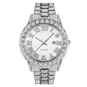 VVS Watch Moissanite Watch Diamond Watch Iced Watches Män Kvinnor Kvinnor Ny Brand Hip Hop Waterproof Ultra Bright Luxury Fashion Mechanical Automatic Watch