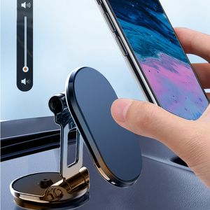 720 Rotating New metal Folding magnetic Sucker Car Phone Holder Mobile Phone Holder Stand In Car phone holder GPS Mount Support