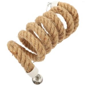 Other Bird Supplies Hanging Rope Toy Parrot Spiral Swing Toys Parakeet For Cage Perches Cages Foraging