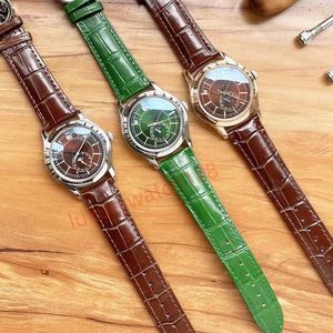 Herren Uhr Designer Uhr Top Luxus Uhr Multi funktionaler automatischer Bewegung Leder Edelstahl Gurt Sapphire Glas wasserdichte Uhr für Herren Orologio.
