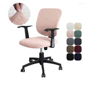 Krzesło obejmują spandeksu elastyczne okładka biurowa jacquard fotela koryta polarowa slipcover stretch obrońca sillas de oficina