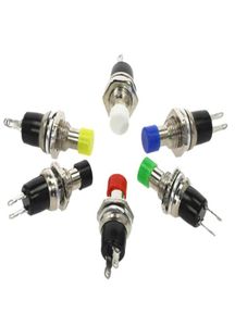 Smart Home Control 50100pcs 7mm 3A125V 1A250V Offon tråd Multicolor 2 Pins Momentary Push Button Switch 6 Color5115047