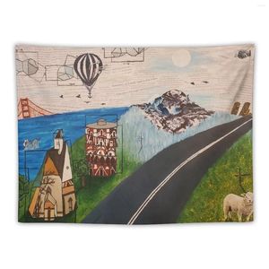 Tapestries Watercolor Weekend - Modest Mouse Tribute Tapestry Decorative Wall Murals Bedrooms Decorations