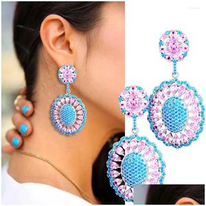 Dangle & Chandelier Earrings Missvikki Lady Summer Daily Drop For Women Wedding Cubic Zircon Dubai Bridal Costume Jewelry Delivery Dhg2K