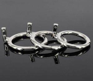 Edelstahl Schwänze Ringe Metall Schwänze Käfiggürtel Bondage -Gang für Männer Penis Ring Gerät Zubehör5221583