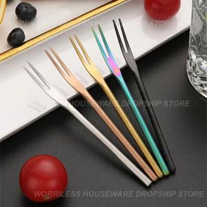 Forks Dining Fork Easy To Insert And Remove Difficult Scratch Stainless Steel Forging Smooth Edges Tableware Comfortable Feel