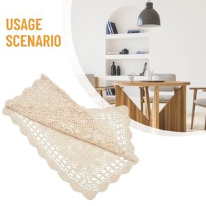 Masa bezi kare kapak dantel pamuk yer mat yemek ped tığ işi placemat fincan kupa masa örtüsü çayı el yapımı 40/60cm