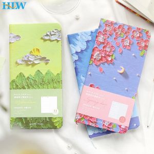 Notebooks Oil Painting Pattern Notebook Agenda Schedule Daily Monthly Journal Book Portable Record Diary Planner Notepad School Office