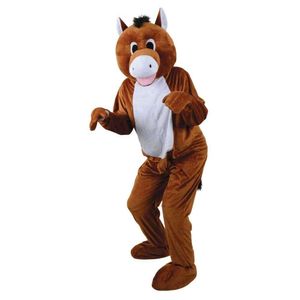 Mascot Costumes Mascot Costumes Foam Cute Horse Cartoon Plush Christmas Fancy Dress Halloween Mascot Costume SDQB