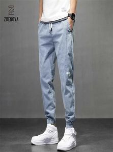 Männer039s Jean Jogger Harem Pant Men Hosen Harajuku Cargo Jeans Baumwolle Freizeit Harem Denim Hip Hop Joggpants Männliche Hosen 2110291076063