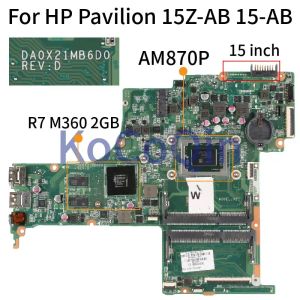 Płyta główna 15AB121DX DA0X21MB6D0 dla HP Pavilion 15AB Notebook Mainbook 844521601 809408501 809338001 Testowana płyta główna laptopa DDR3