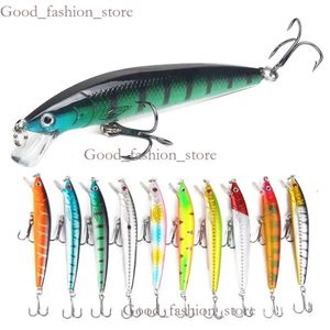 Lures de pesca de lula de água salgada iscas de bordas de baixo, 5.3in Large Minnow Crankbaits Bass Walleye Pike Swim Fishing Lures Baits 283