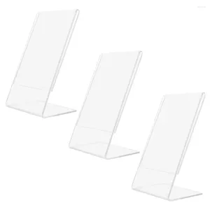 Frames Acrylic Display Shelfs Price Tag Advertising Po Card Holder Picture Frame Board Racks Poster Desk Show Stand