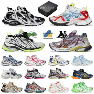 Moda Witn Box Borgonha Men Runners 7 7.0 Running Shoes Baleciaga Treinadores Mulheres Esportes Jogging Outdoor Sneakers Plataforma de Designer Spezial Designer 35-46