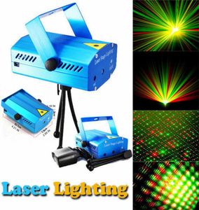 150MW Mini rosso verde rosso in movimento Blu Blu Blue Body Laser Stage Light Laser DJ Party Light Twinkle con Trippod LED Lampada da palcoscenico 6817684