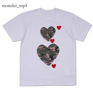 Mody Brand Commes Herren Spielen T -Shirt CDG Designer Red Heart Casual Women Shirts des Badge Garcons High Quanlity T -Shirts Baumwollsticke Play Hoodie 5131