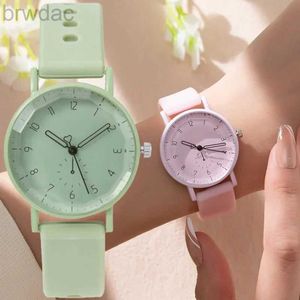 ساعات النساء 2024 Women New Wather Watch Silicone Strap Quartz Watch Student Sports Wristwatch Relojes Para Mujer Dropshiping Clock 240409