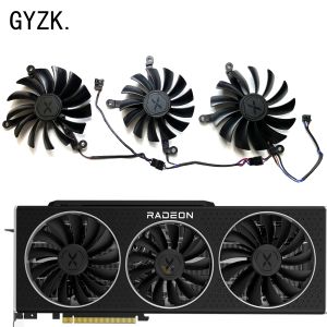 Pads Nowe dla XFX Radeon RX6900XT 16 GB Speedster Merc 319 Black V2 Graphics Card Fan CF1015U12D CF9015U12D