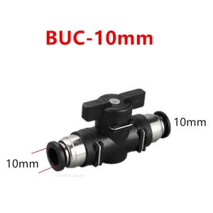 BUC HVFF Lufthandventil 4mm 6mm 8mm 10mm 12mm Pneumatic Push In Quick Joint Connector för att vrida Switch Manual Plastic Controller