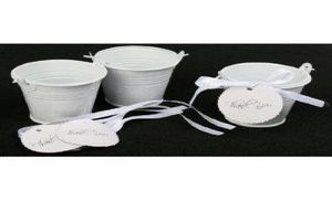 100pcslotwhite Mini Bucket Favors Tins Wedding Favors Tin Pilstin Candy Box Favors Tins8228364