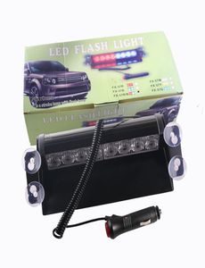 1st 8LED Strobe Light Flashing varningslampor Bil Truck Windshield Emergency Lamp Strobe Flash Working1699017