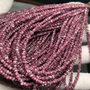 Meihan grossist topp naturlig rosa diamant 20 cm original stenar lösa pärlor för smycken gör design DIY