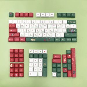 Accessories Christmas theme keycap PBT XDA Profile Personalized Dye Sublimation for diy mechanical keyboard key caps