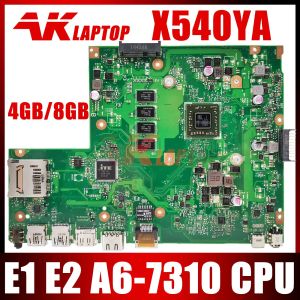 Placa -mãe x540ya placa principal para asus vivobook x540y r540ya f540ya a540ya d540ya laptop placa -mãe amd cpu 2gb/4gb/placa principal