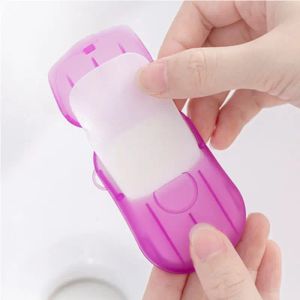 20-100 st Portable Bath Hand Washing Slice Sheets Travel Scented Foaming Soap Paper Portable Disponible Soap Paper Mini Soap