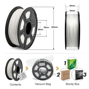 Sunlu 1,75 мм PLA плюс 3D -нить для 3D -принтеров PLA + 3D -печать материал 1 кг с катушкой