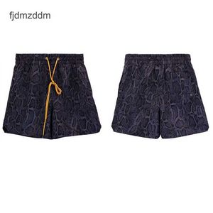 Herr designer casual shorts rh high street trendiga varumärke outsed split mesh foder tafta byxbyxor mens och kvinnor dragstring