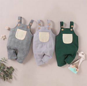 Summer Newborn Baby Clothes Infant Toddler Boys Girls Sleeveless Strap Romper Jumpsuit Overalls Outfits Kids Clothing 018M2825433