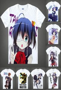 Anime gömlek aşk chunibyo diğer sanrılar tshirts multistyle kısa kollu togashi yuuta rikka takanashi cosplay motivs hentai8302912