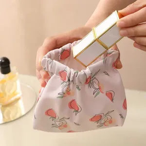 Storage Bags Women Cosmetic Bag Sanitary Napkin Travel Organizer Cute Cartoon Packing Cubes Tampon Coin Purse