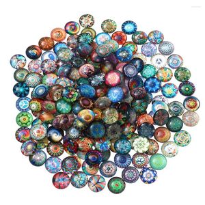 Bottiglie di stoccaggio piastrelle a mosaico per la moda per gioielli che producono cabochon di vetro rotondo a cupola rotonda a cupola rotonda a cupola.