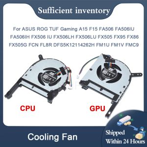 PADS Nowy wentylator GPU procesora dla ASUS ROG TUF Gaming FX95D FX86 FX95G FA506IU FX506 IU FX506LH FX505G FCN FL8R DFS5K12114262H FM1V Cooling