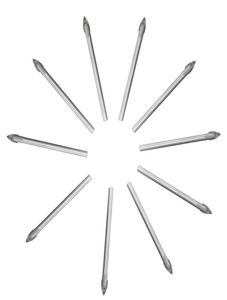 Olika kvalitet 10pcslot 6mm dia Brand New Spear Point Head Ceramic Marble Tile Glas Drill Bit Hållbar vid användning2679606