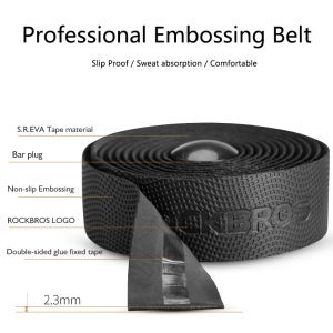 ROCKBROS Anti-Slip Road Bike Handlebar Grip Tape Soft EVA Bicycle Handle Bar Strap wrap Outdoor Cycling Handle Belt for Bike