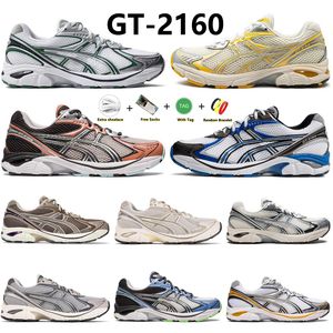 GT 2160 Designer Running Shoes White Pure Silver Gold White Green Brown Beige GT-2160 Men Women Trainers Sport Sneakers Jogging Walking Shoes 36-45