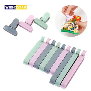 Wikhostar 12pcs/Set Plastikdichtungsklammern Lebensmittel Aufbewahrungsbeutelklamm